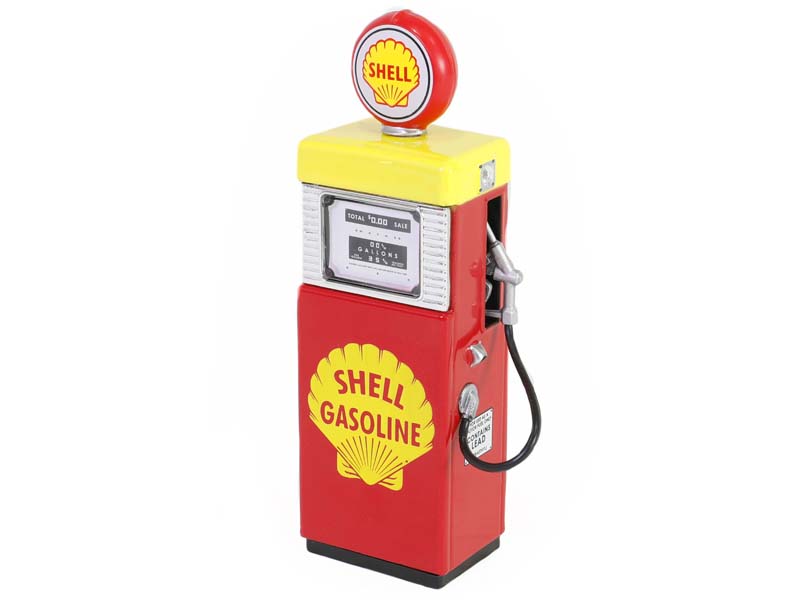 PRE-ORDER 1951 Wayne 505 Gas Pump with Pump Light – Shell Gasoline (Vintage Gas Pumps Series 15) Diecast 1:18 Scale Model - Greenlight 14150A