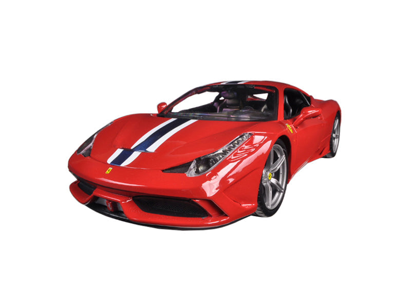Ferrari 458 Speciale Red (Race & Play) Diecast 1:18 Scale Model - Bburago 16002RD