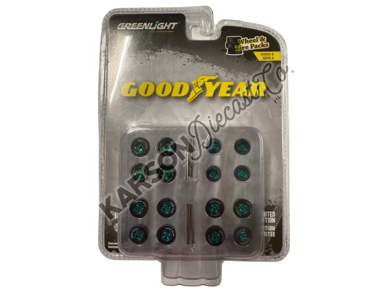 CHASE Auto Body Shop - Goodyear Tires (Wheel & Tire Packs) Series 6 Diecast 1:64 Scale Model - Greenlight 16110B