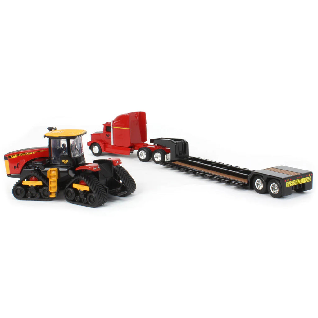 Versatile 580DT Track Tractor w/ Semi & Lowboy Trailer Diecast 1:64 Scale Model - ERTL 16453