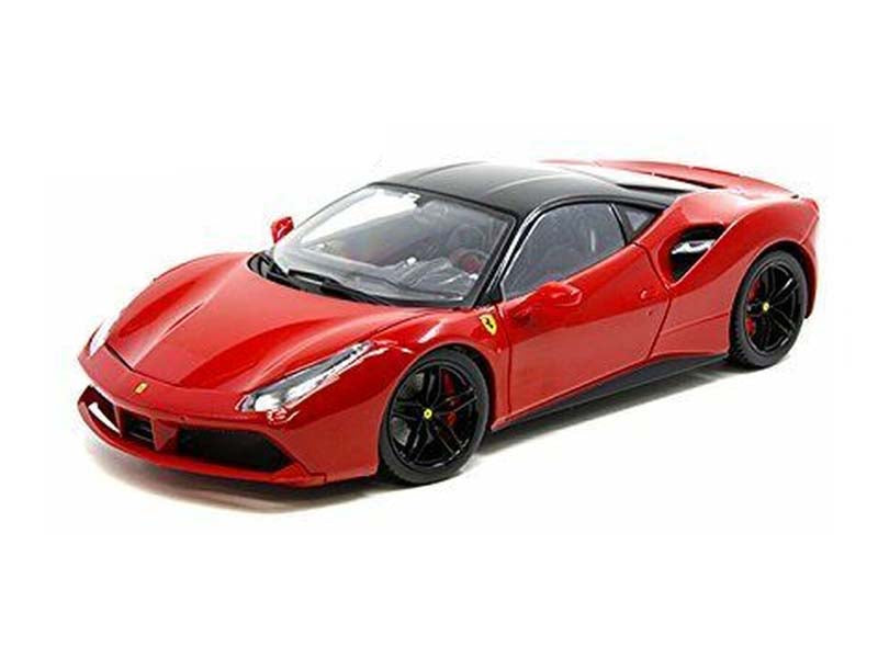 Ferrari 488 GTB Red (Signature Series) Diecast 1:18 Scale Model - Bburago 16905RD