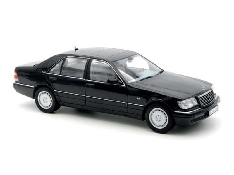 PRE-ORDER 1997 Mercedes-Benz S600 - Obsidian Black metallic Diecast 1:18 Scale Model - Norev 183045