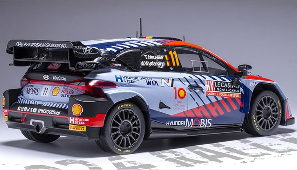 Hyundai i20 N Rally1 #11 T.Neuville – M.Wydaeghe Winner Rallye Monte-Carlo 2024 Diecast 1:18 Scale Model - IXO 18RMC19422