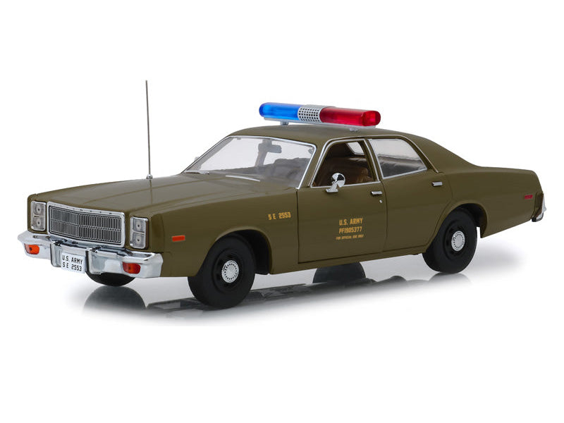 1977 Plymouth Fury U.S. Army Police - The A-Team (Artisan Collection) Diecast 1:18 Scale Model - Greenlight 19053