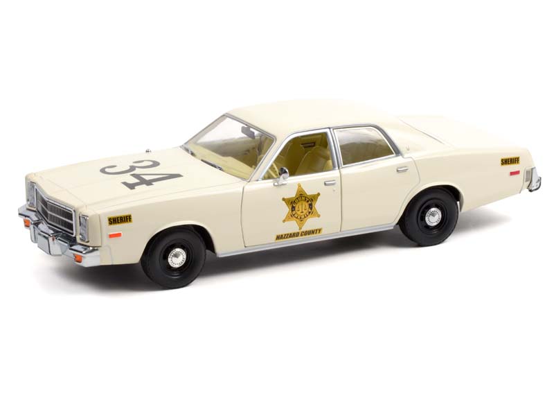 1977 Plymouth Fury - Riverton Sheriff #34 (Artisan Collection) Diecast 1:18 Scale Model - Greenlight 19112