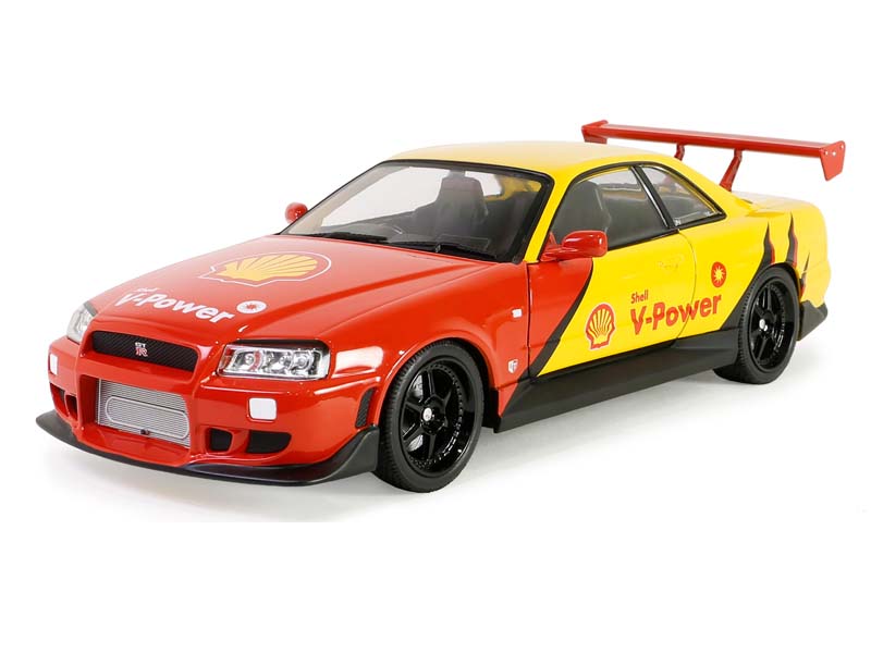PRE-ORDER 1999 Nissan Skyline GT-R (R34) - Shell Oil (Artisan Collection) Diecast 1:18 Scale Model - Greenlight 19138