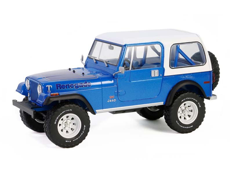 PRE-ORDER 1978 Jeep CJ-7 Renegade - Captain Blue Metallic (Artisan Collection) Diecast 1:18 Scale Model - Greenlight 19139