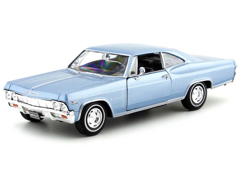 1965 Chevrolet Impala SS 396 Blue (NEX) Diecast 1:24 Scale Model - Welly 22417BL