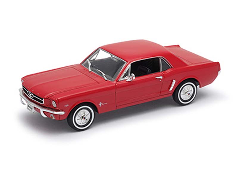 1964 1/2 Ford Mustang Coupe Hard Top - Red (NEX) Diecast 1:24 Scale Model - Welly 22451RD