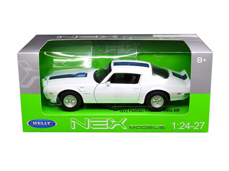 1972 Pontiac Firebird Trans Am - White (NEX) Diecast 1:24-1:27 Scale Model - Welly 24075WH