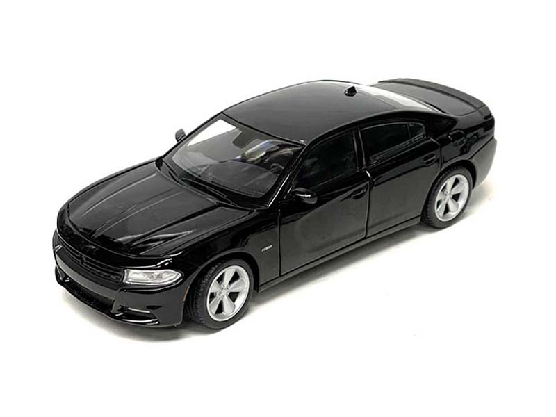 2016 Dodge Charger R/T Black (NEX) Diecast 1:24 Scale Model Car - Welly 24079BK