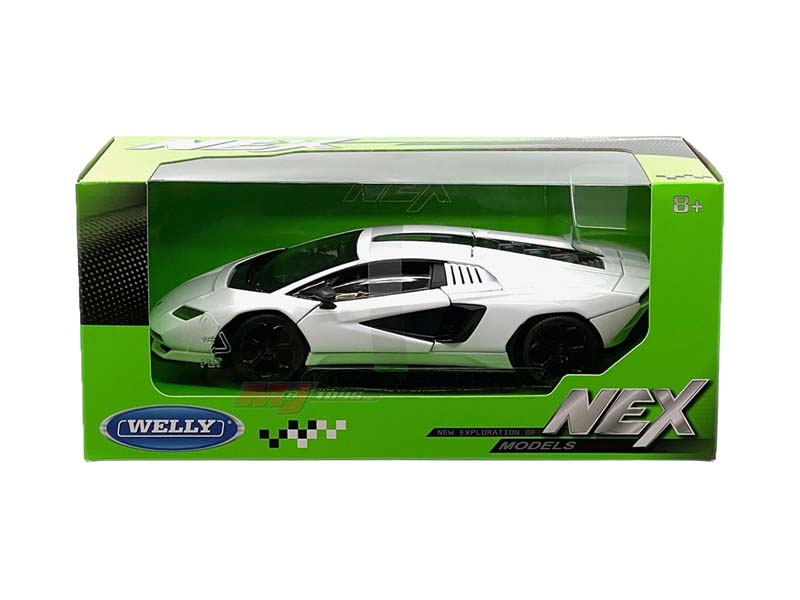 Lamborghini Countach LPI 800-4 White (NEX) Diecast 1:24 Scale Model - Welly 24114WH