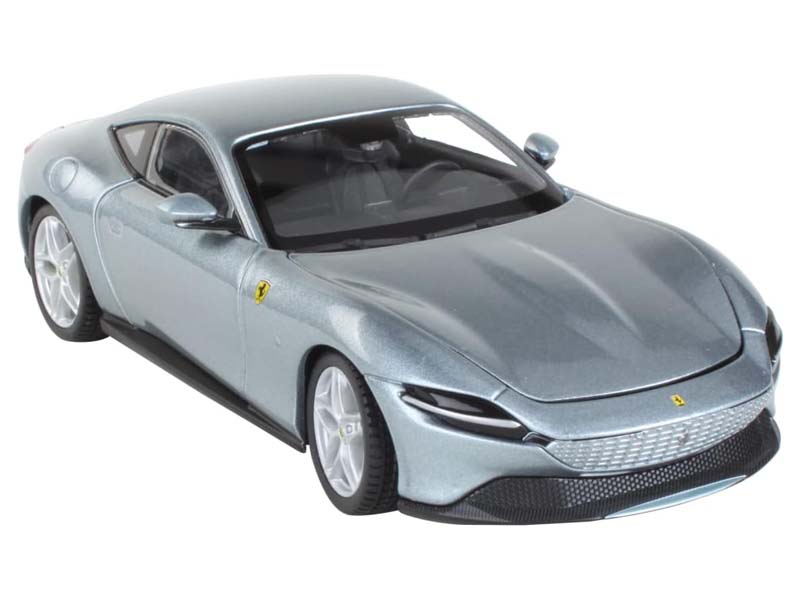 Ferrari Roma - Silver (Race & Play) Diecast 1:24 Scale Model - Bburago 26029GRY