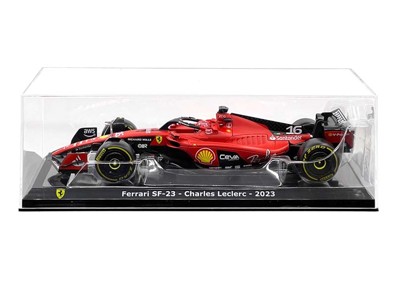 PRE-ORDER Ferrari SF-23 #16 Charles Leclerc w/ Showcase – (Race Fomula 1) Diecast 1:24 Scale Model - Bburago 26808CL