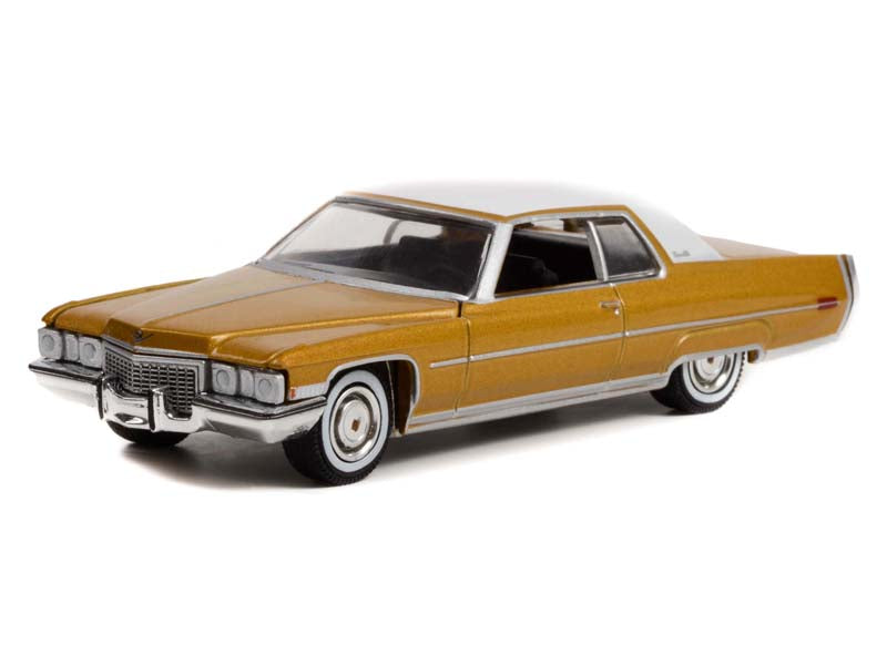 CHASE 1972 Cadillac Coupe DeVille - 70 Years (Anniversary Collection Series 14) Diecast 1:64 Scale Model Car - Greenlight 28100A