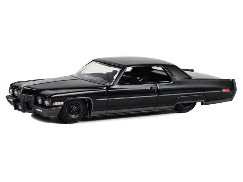 1971 Cadillac Coupe DeVille Lowrider (Black Bandit) Series 28 Diecast 1:64 Scale Models - Greenlight 28130A