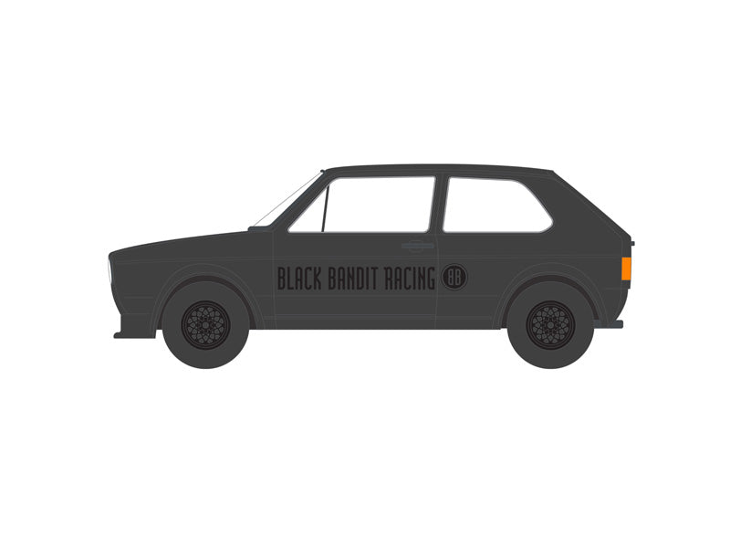 1980 Volkswagen Rabbit Widebody - Black Bandit Racing (Black Bandit) Series 28 Diecast 1:64 Scale Models - Greenlight 28130C
