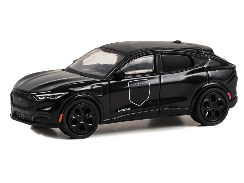 2023 Ford Mustang Mach-E GT - Black Bandit Police (Black Bandit) Series 28 Diecast 1:64 Scale Models - Greenlight 28130F