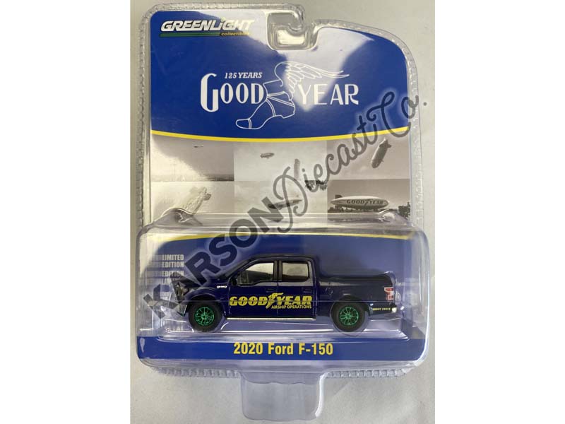 CHASE 2020 Ford F-150 Goodyear Airship Operations - 125 Years (Anniversary Collection Series 16) Diecast 1:64 Scale Model - Greenlight 28140D