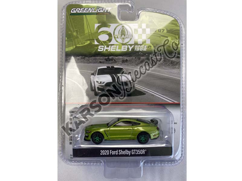 CHASE 2020 Ford Mustang Shelby GT350R - 60 Years Since 1962 (Anniversary Collection Series 16) Diecast 1:64 Scale Model - Greenlight 28140E