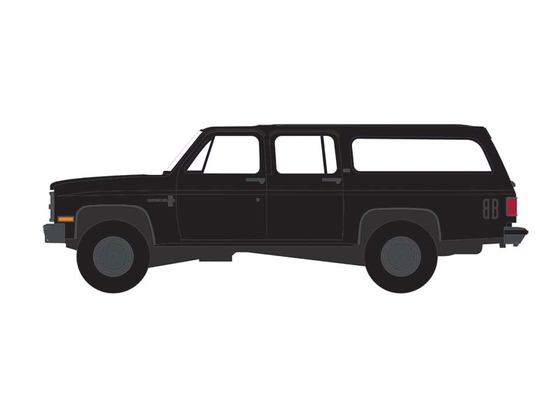 PRE-ORDER 1985 Chevrolet Suburban C10 Custom Deluxe (Black Bandit Series 29) Diecast 1:64 Scale Model - Greenlight 28150D