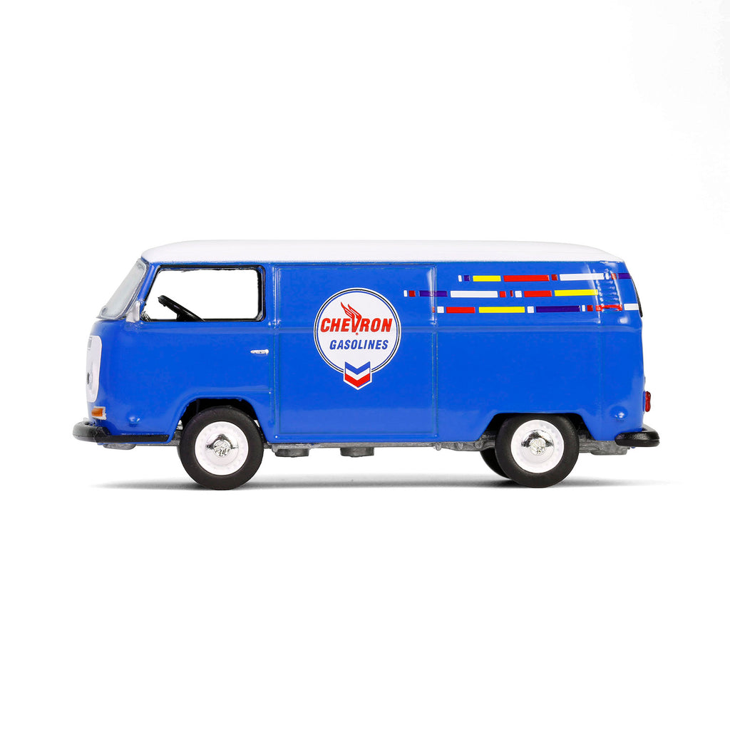 RAW CHASE 1968 Volkswagen Type 2 Panel Van - Chevron (Anniversary Collection Series 17) Diecast 1:64 Scale Model - Greenlight 28160B