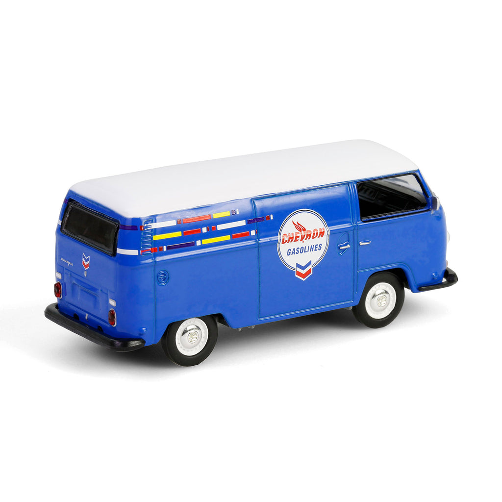 RAW CHASE 1968 Volkswagen Type 2 Panel Van - Chevron (Anniversary Collection Series 17) Diecast 1:64 Scale Model - Greenlight 28160B