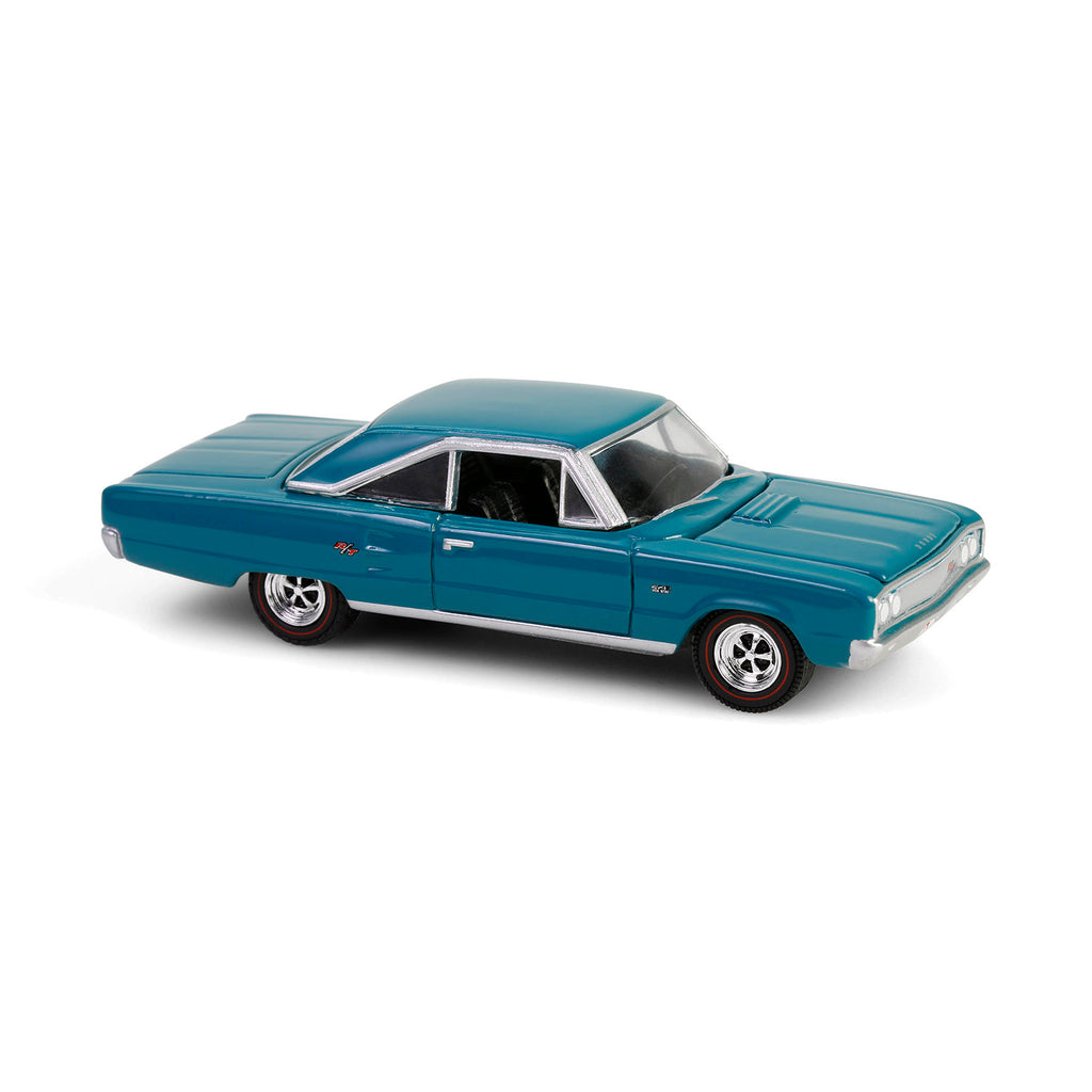 48 PACK 1967 Dodge Coronet R/T Hemi - Medium Turquoise (Anniversary Collection Series 17) Diecast 1:64 Scale Model - Greenlight 28160C