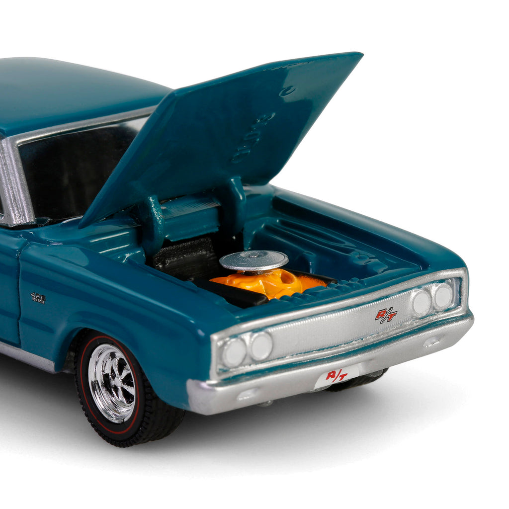 48 PACK 1967 Dodge Coronet R/T Hemi - Medium Turquoise (Anniversary Collection Series 17) Diecast 1:64 Scale Model - Greenlight 28160C