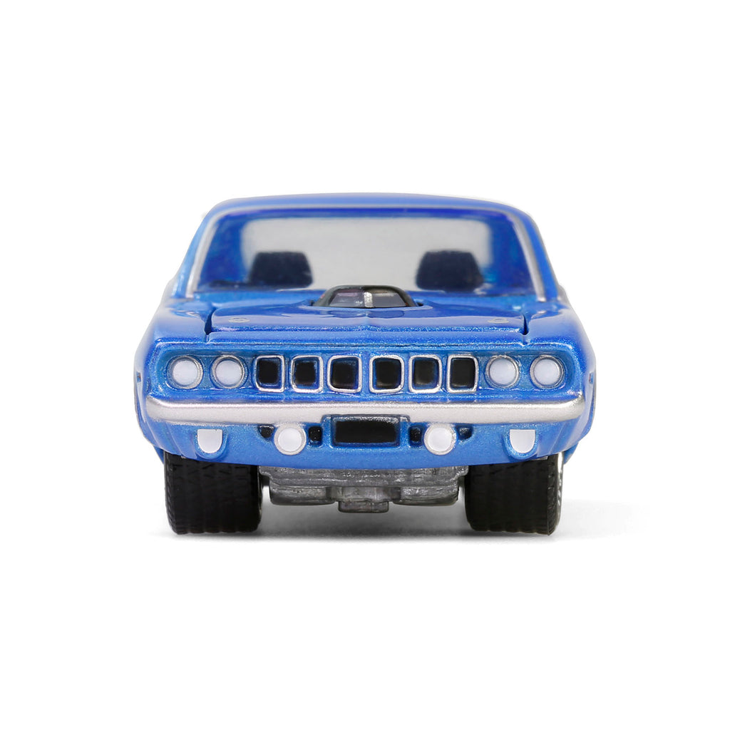 1971 Plymouth 'Cuda 440 6bbl Shaker - B5 Blue (Anniversary Collection Series 17) Diecast 1:64 Scale Model - Greenlight 28160D