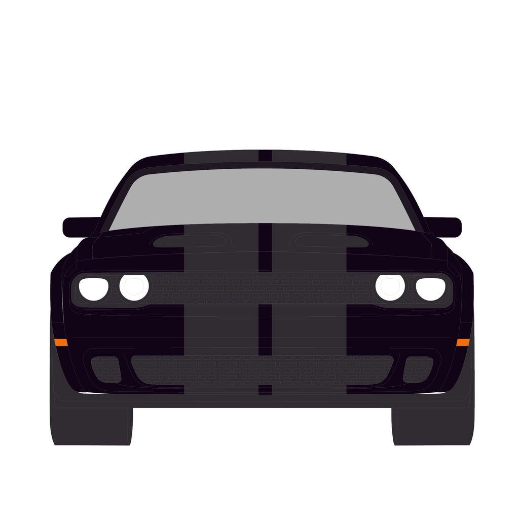 RAW CHASE 2016 Dodge Challenger R/T Hemi (Black Bandit Series 30) Diecast 1:64 Scale Model - Greenlight 28170A