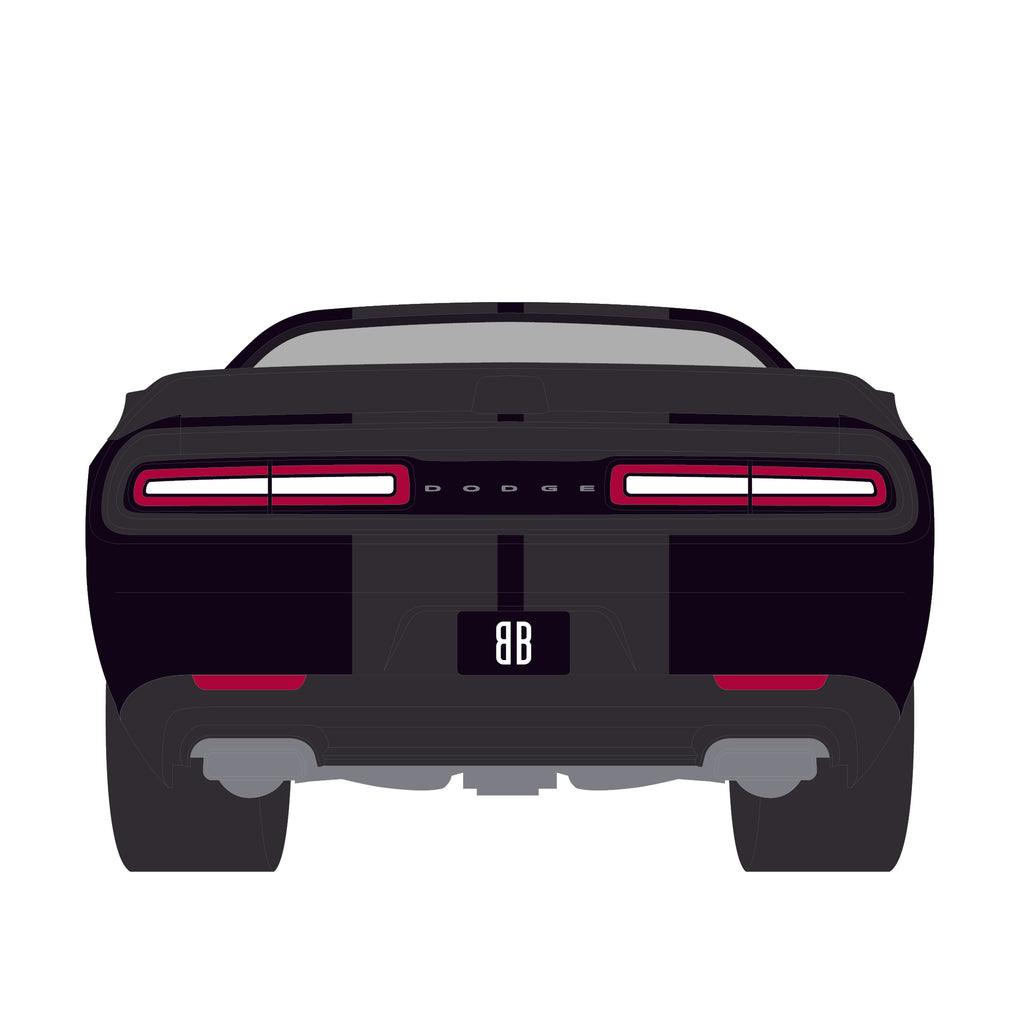 RAW CHASE 2016 Dodge Challenger R/T Hemi (Black Bandit Series 30) Diecast 1:64 Scale Model - Greenlight 28170A