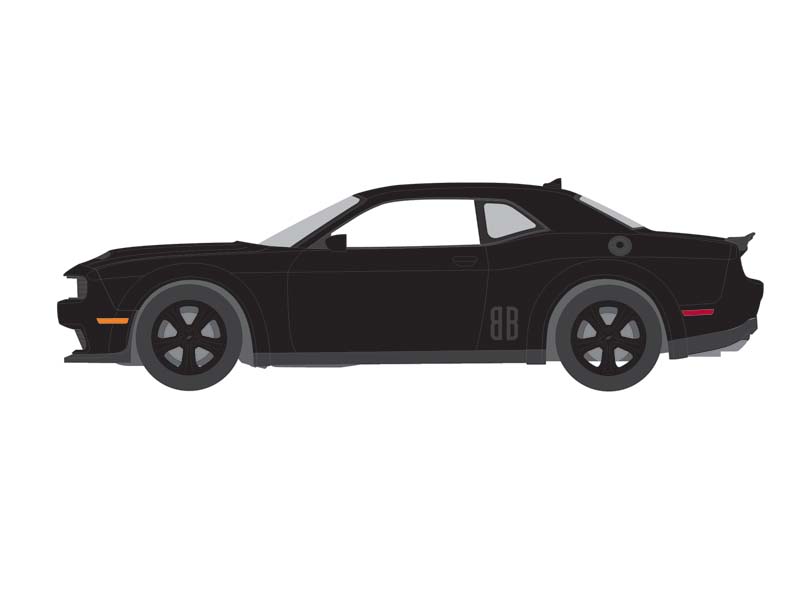 RAW CHASE 2016 Dodge Challenger R/T Hemi (Black Bandit Series 30) Diecast 1:64 Scale Model - Greenlight 28170A