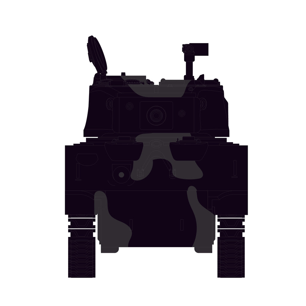 M4 Sherman 76 Long Barrell (Black Bandit Series 30) Diecast 1:64 Scale Model - Greenlight 28170D