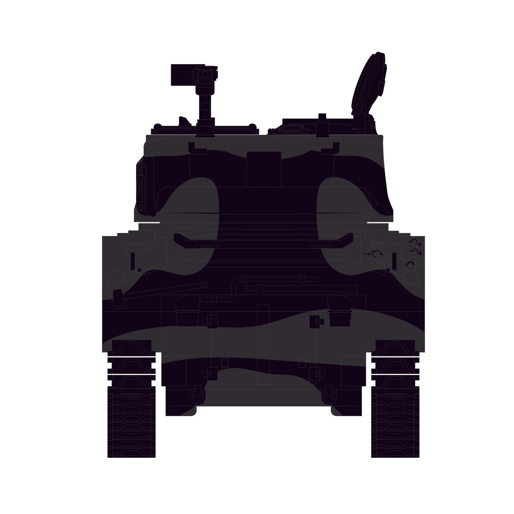 M4 Sherman 76 Long Barrell (Black Bandit Series 30) Diecast 1:64 Scale Model - Greenlight 28170D