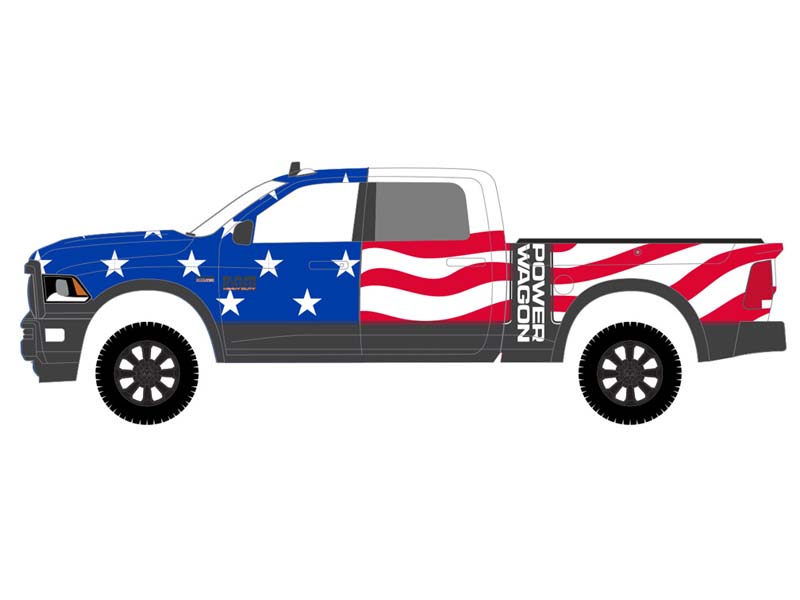 PRE-ORDER 2017 Ram 2500 Power Wagon (Anniversary Collection Series 18 – America 250 Edition) Diecast 1:64 Scale Model - Greenlight 28180B