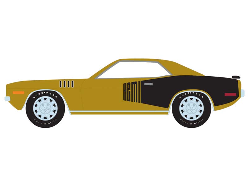 PRE-ORDER 1971 Plymouth Hemi ‘Cuda (Anniversary Collection Series 18 – America 250 Edition) Diecast 1:64 Scale Model - Greenlight 28180D