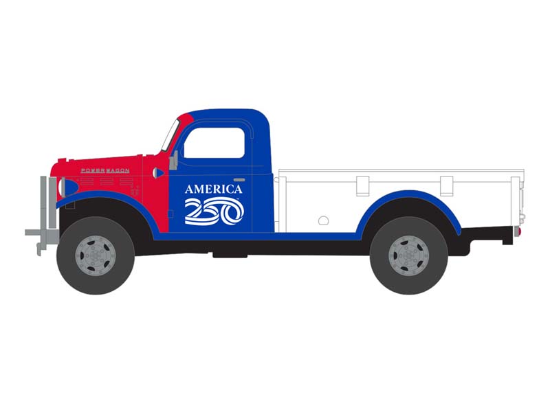 PRE-ORDER 1946 Dodge Power Wagon (Anniversary Collection Series 18 – America 250 Edition) Diecast 1:64 Scale Model - Greenlight 28180E