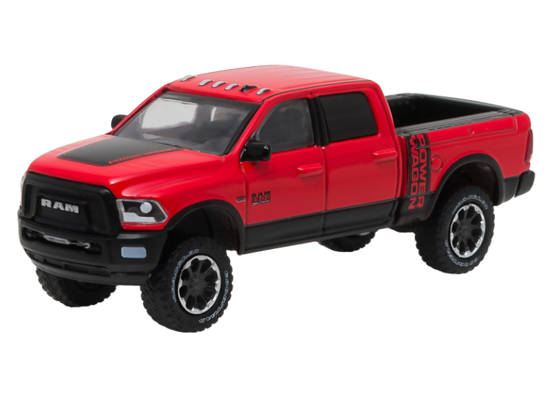 PRE-ORDER 2017 Ram 2500 Power Wagon - Flame Red w/ Black Diecast 1:64 Scale Model - Greenlight 29873