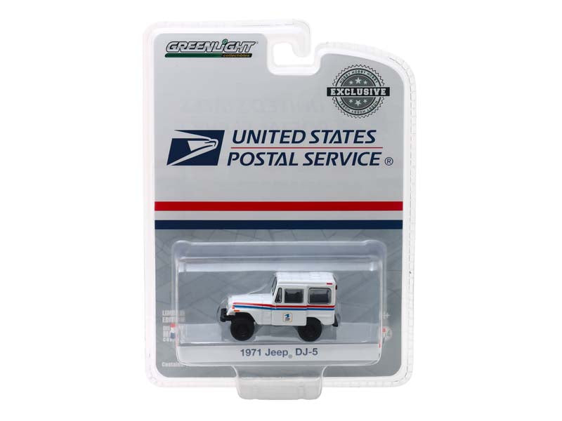 CHASE 1971 Jeep DJ-5 - United States Postal Service USPS (Hobby Exclusive) 1:64 Diecast Model - Greenlight 29997
