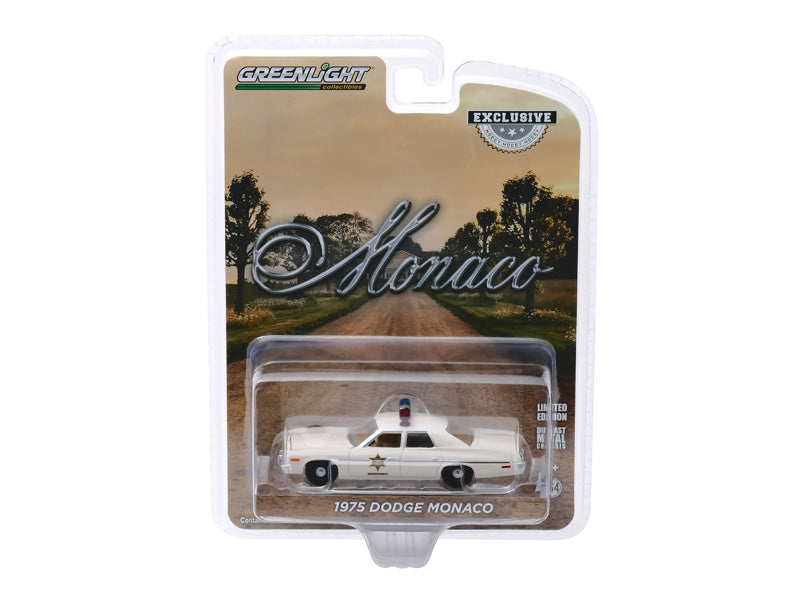 PRE-ORDER 1975 Dodge Monaco - Hazzard County Sheriff Diecast 1:64 Scale Model - Greenlight 30140