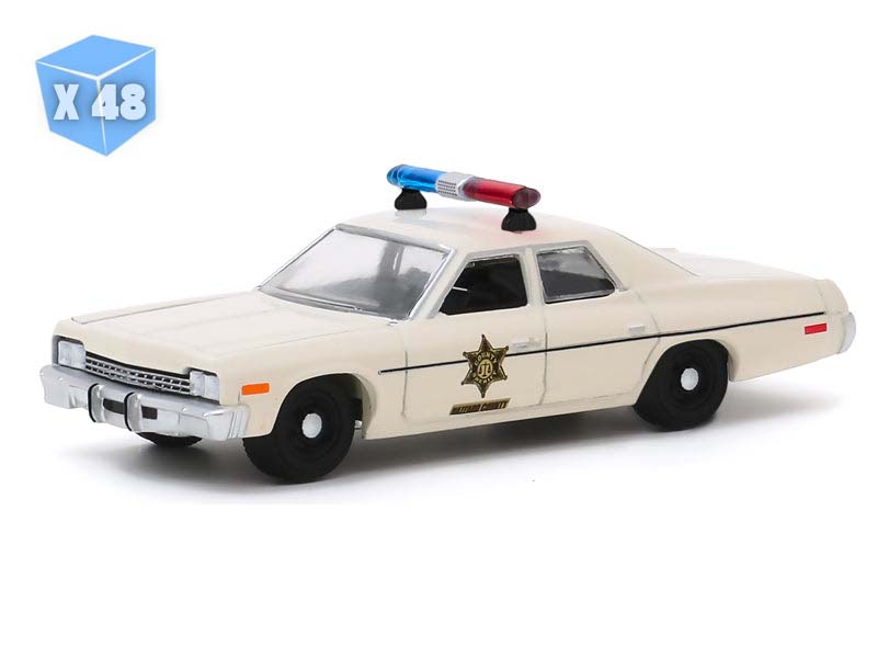 PRE-ORDER - 48 PACK 1975 Dodge Monaco - Hazzard County Sheriff Diecast 1:64 Scale Model - Greenlight 30140