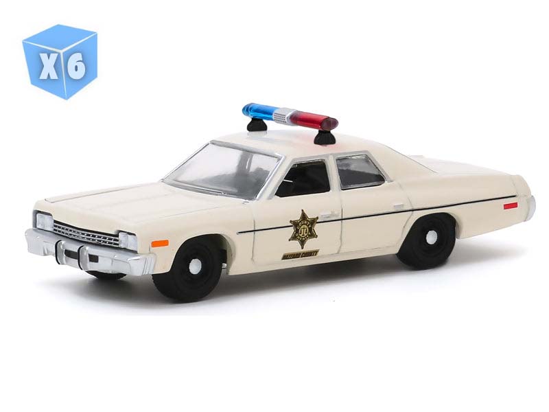 PRE-ORDER - 6 PACK 1975 Dodge Monaco - Hazzard County Sheriff Diecast 1:64 Scale Model - Greenlight 30140