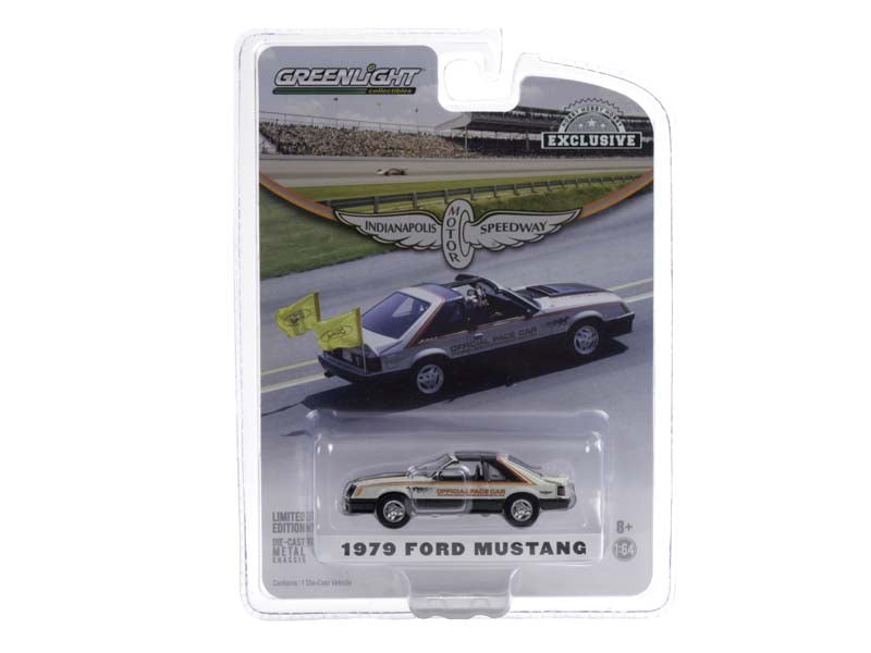 1979 Ford Mustang 63rd Annual Indianapolis 500 Mile Race Official Pace Car (Hobby Exclusive) Diecast 1:64 Scale Model - Greenlight 30166