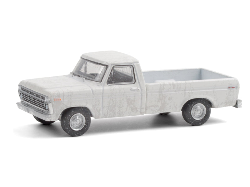 PRE-ORDER 1973 Ford F-100 White Diecast 1:64 Scale Model Truck - Greenlight 30217