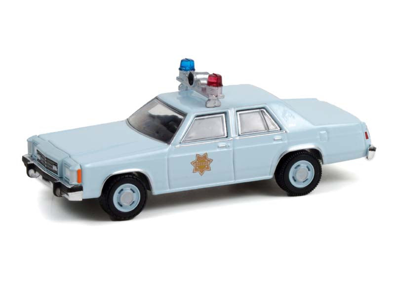 CHASE 1982 Ford LTD-S - County Sheriff (Hobby Exclusive) Diecast 1:64 Scale Model - Greenlight 30304