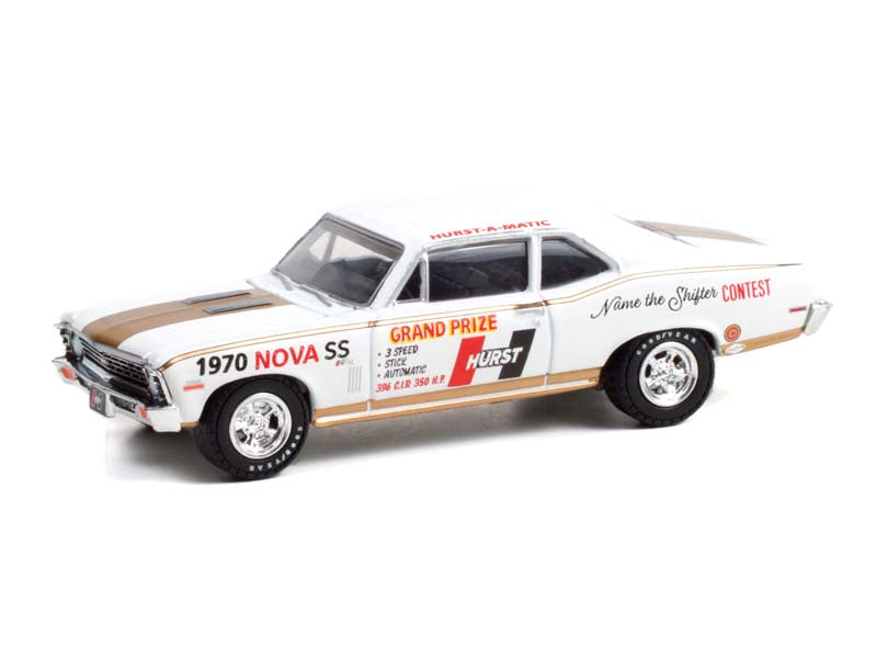 CHASE 1970 Chevrolet Nova SS 54th International 500 Mile Hurst Performance Grand Prize Car (Hobby Exclusive) Diecast 1:64 Scale Model - Greenlight 30305