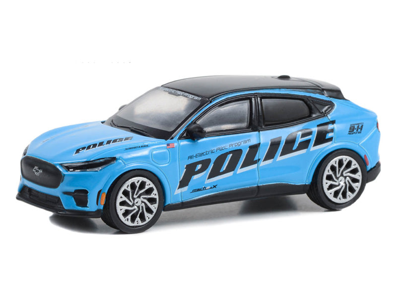 2022 Ford Mustang Mach-E Police GT Performance Edition - All-Electric Pilot Program (Hobby Exclusive) Diecast 1:64 Scale Model - Greenlight 30429