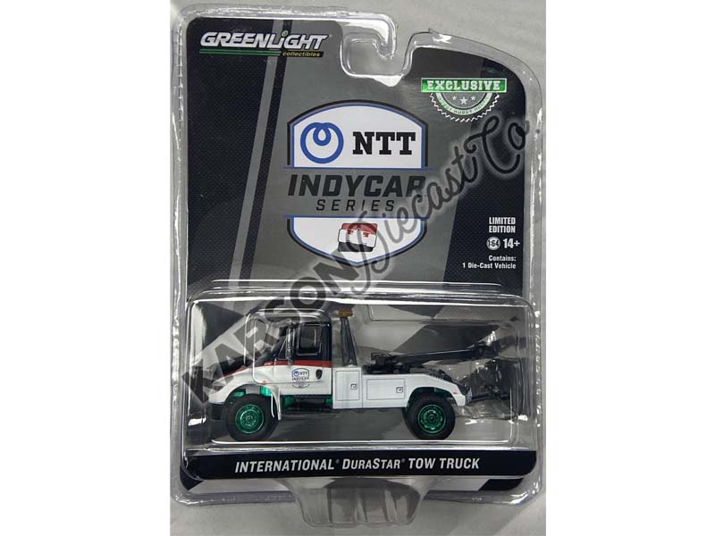 CHASE International Durastar 4400 NTT IndyCar Series Tow Truck - (2023 NTT IndyCar Series) Diecast 1:64 Scale Model - Greenlight 30439