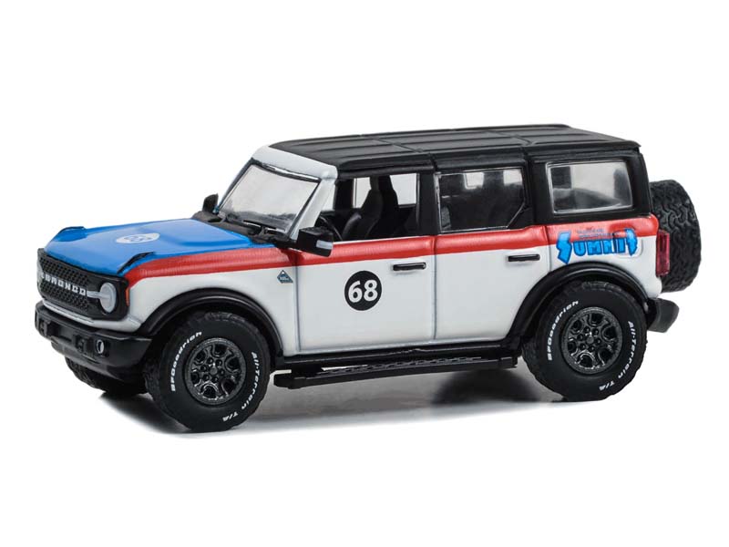 CHASE 2022 Ford Bronco Black Diamond - Summit Racing #68 (Hobby Exclusive) Diecast 1:64 Scale Model - Greenlight 30447